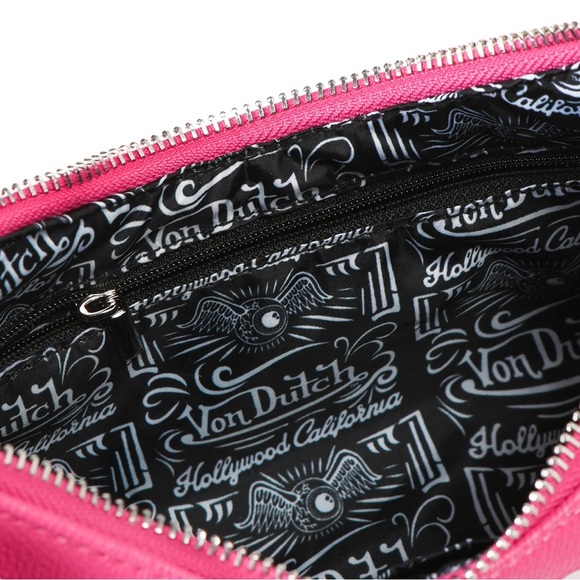 Von Dutch | “Hot Pink” Shoulder Bag & Removable Iconic Wrench Charm - Picture 5 of 7